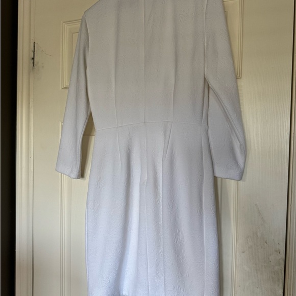 Veronica Beard - Channing Jacquard Sheath Dress In White NWOT - Picture 3 of 5